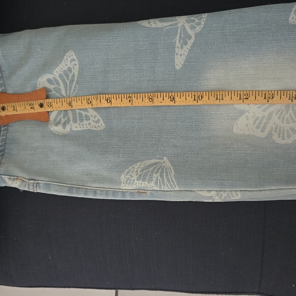 NWOT Junior No Boundaries Light Blue Denim Bell Bottom Jeans Size M (7-9) - Picture 15 of 16